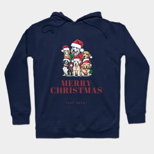 Christmas Dogs Design Hoodie